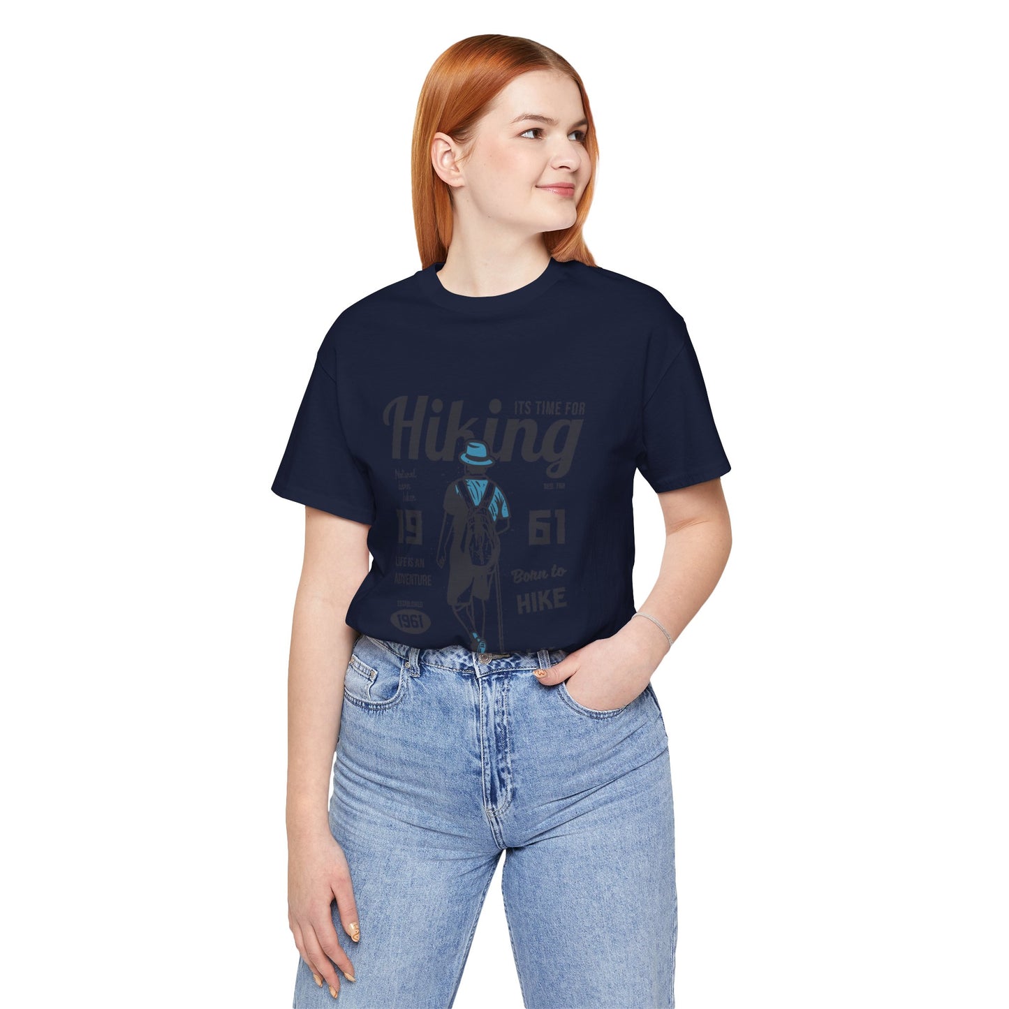 Hiking Tee — 'Take a Walk' Vintage Hiker Graphic T-Shirt