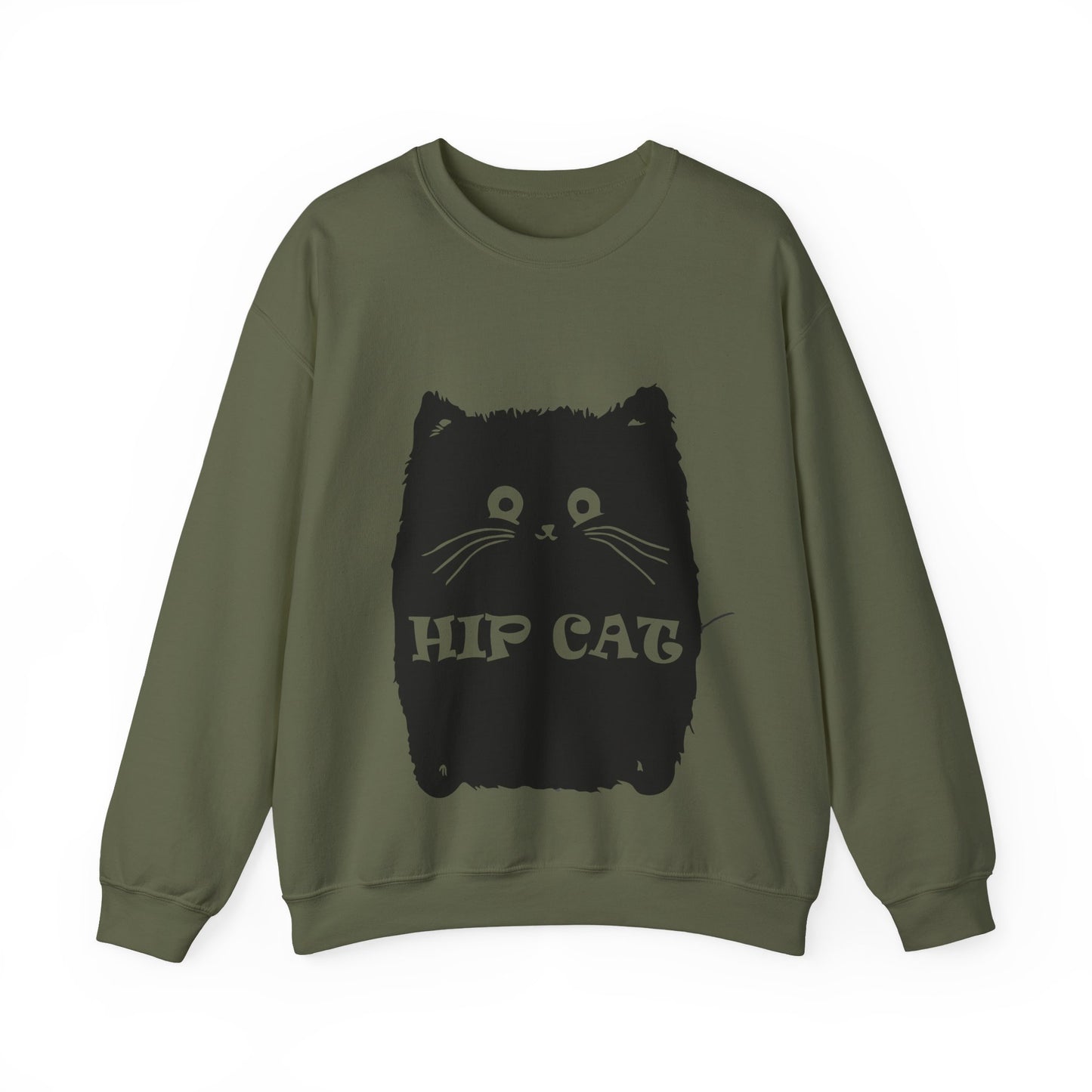 Hip Cat Unisex Sweatshirt - Cute Cat Lover Gift