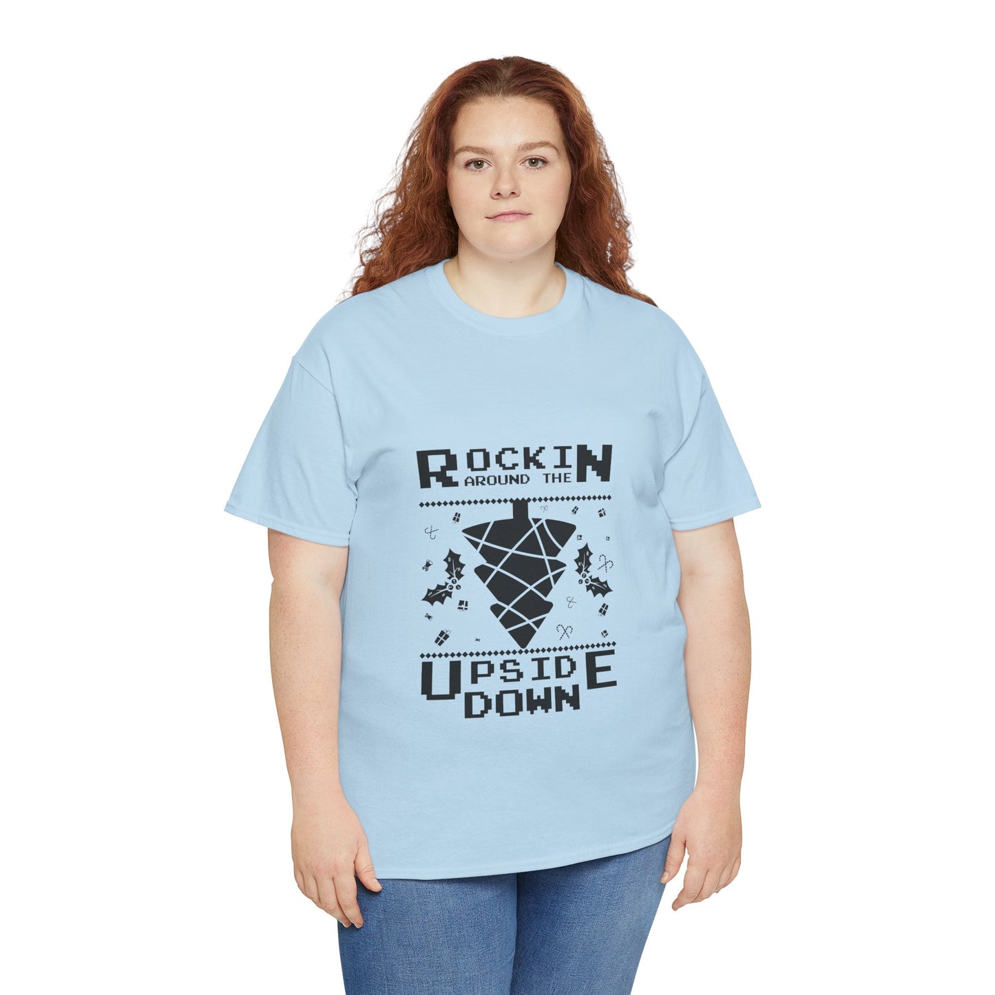 T-Shirt — "Rockin’ Around the Upside Down" Stranger Things Inspired Graphic Tee