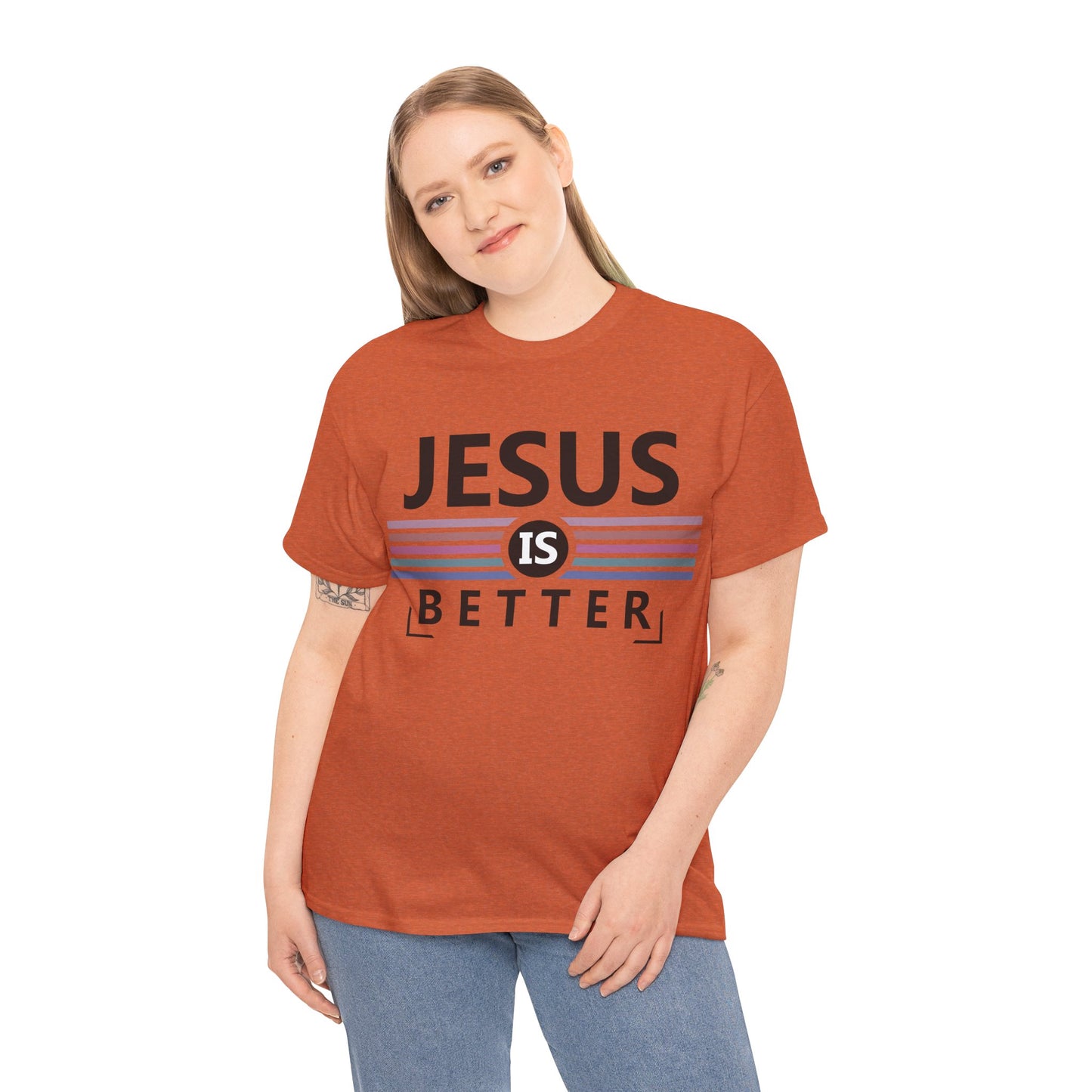 Jesus Is Better Unisex Heavy Cotton Tee - Faith-Based Apparel