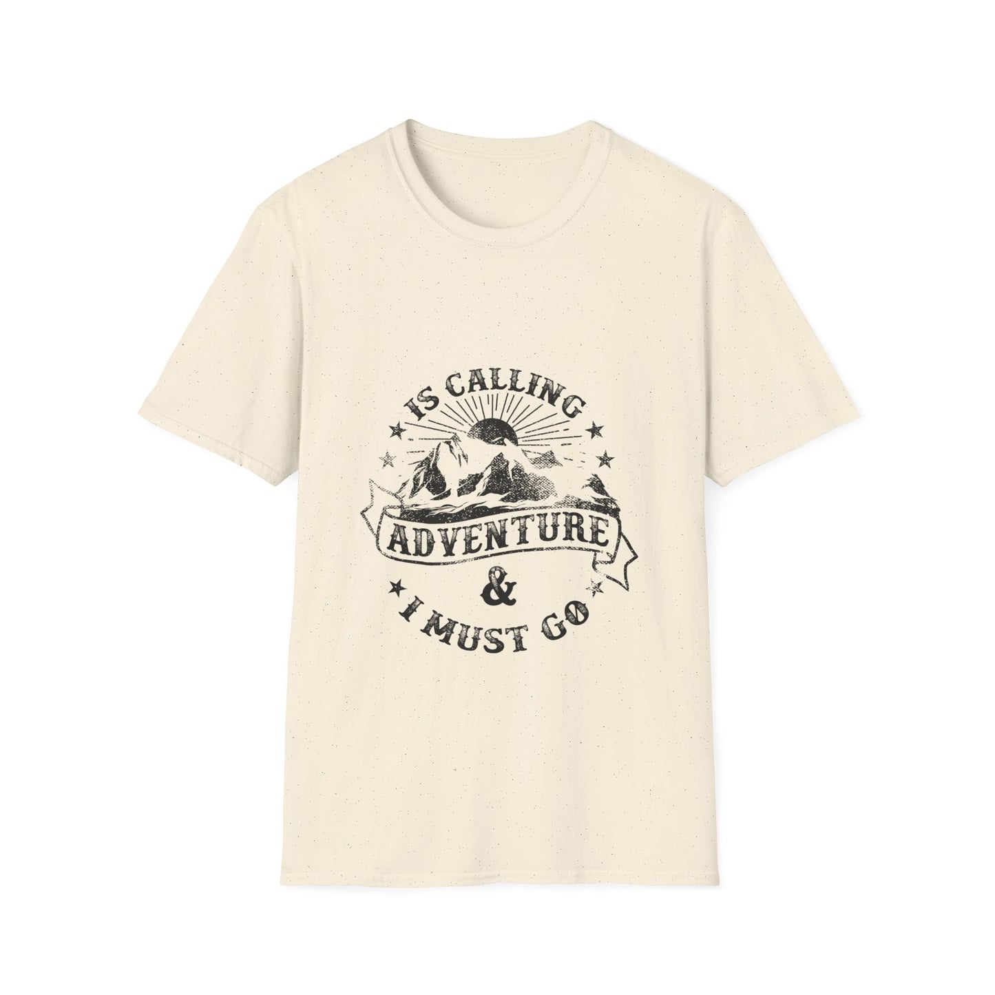 Adventure Is Calling Unisex Softstyle T-Shirt - Outdoor Enthusiast Tee