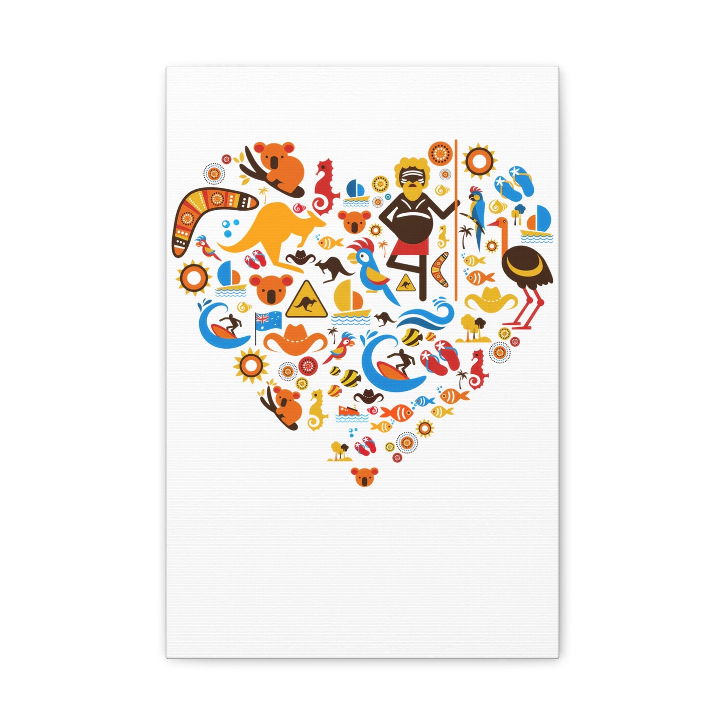 Heart Art Canvas Print - Australian Landscape Decor