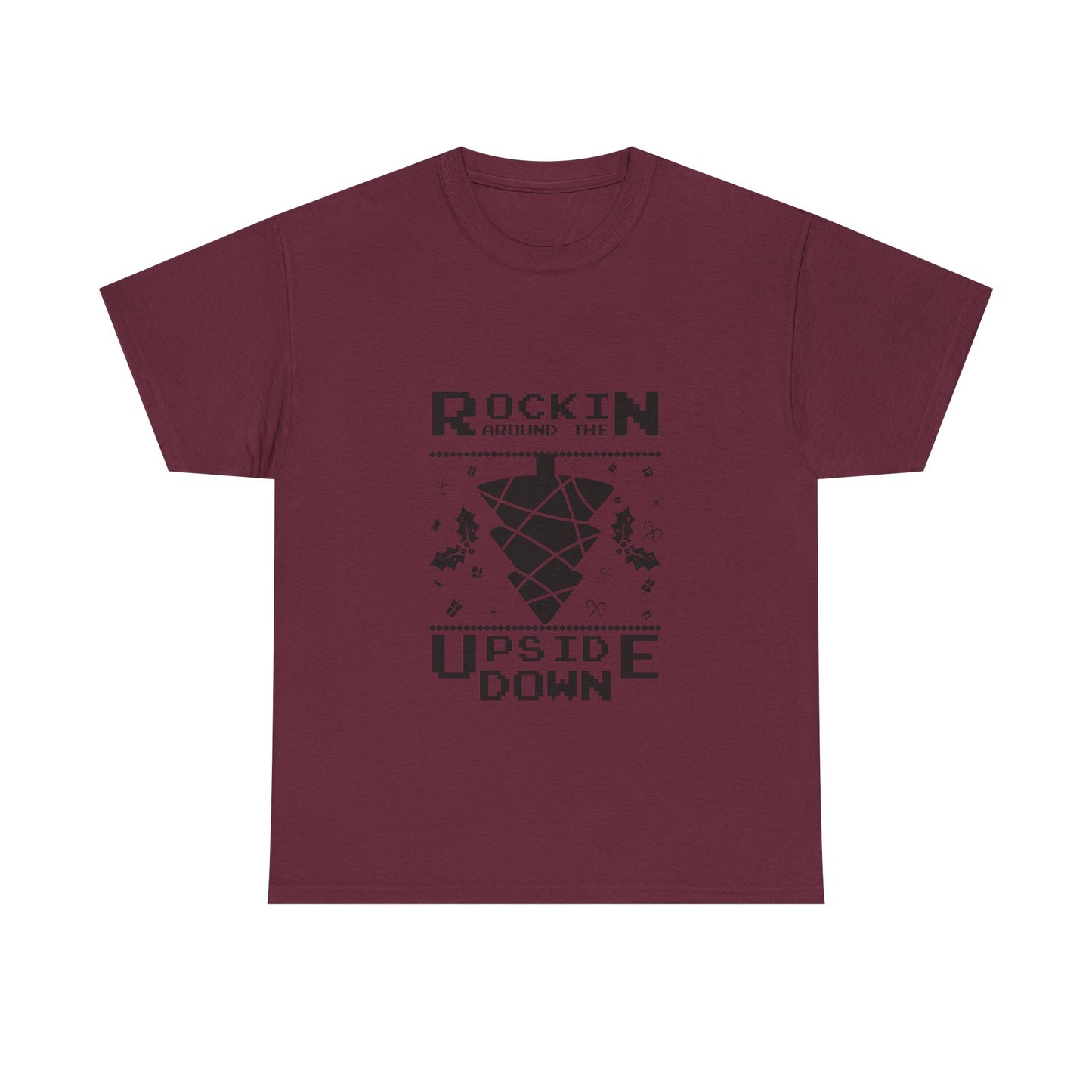 T-Shirt — "Rockin’ Around the Upside Down" Stranger Things Inspired Graphic Tee