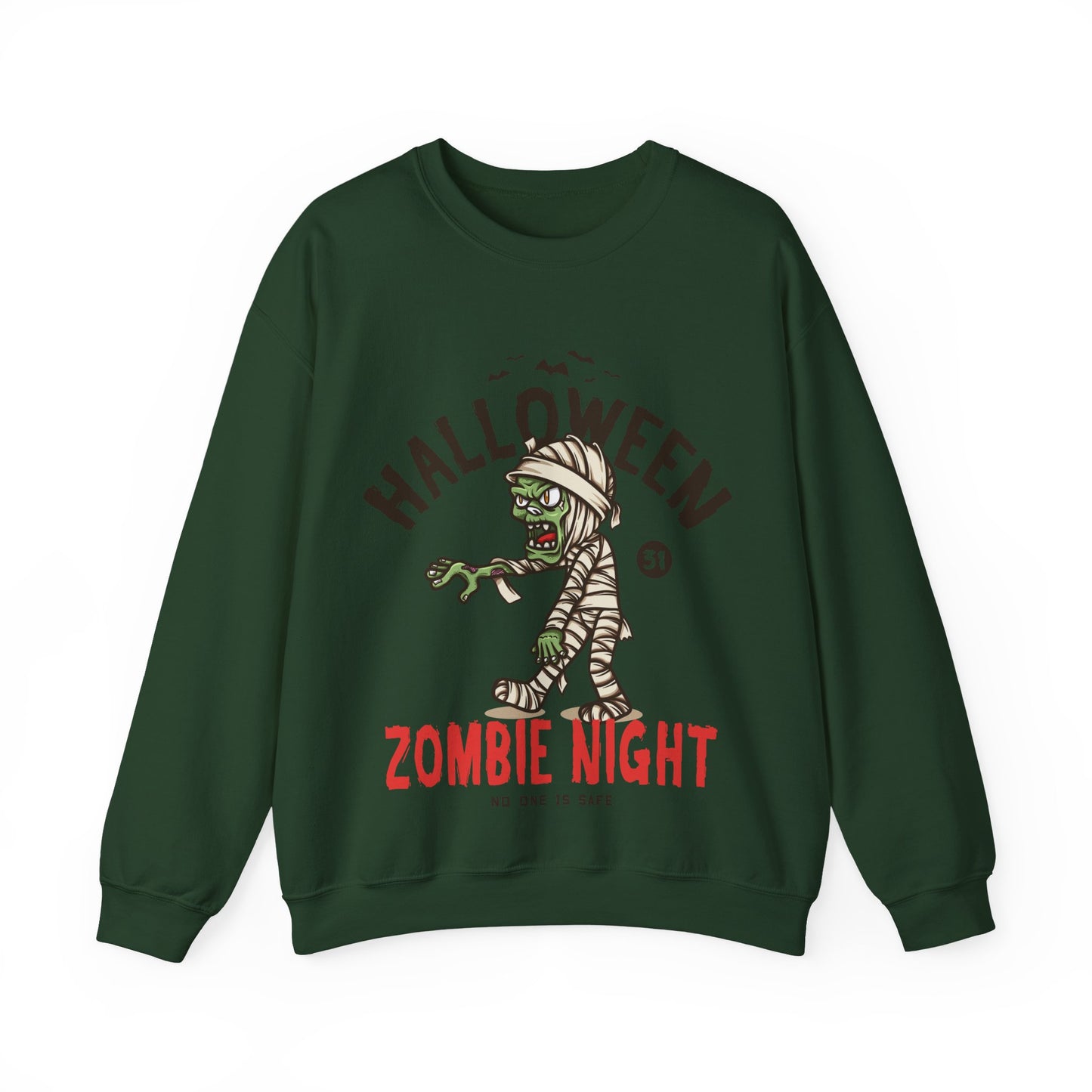 Zombie Night Halloween Sweatshirt - Unisex Halloween Clothing