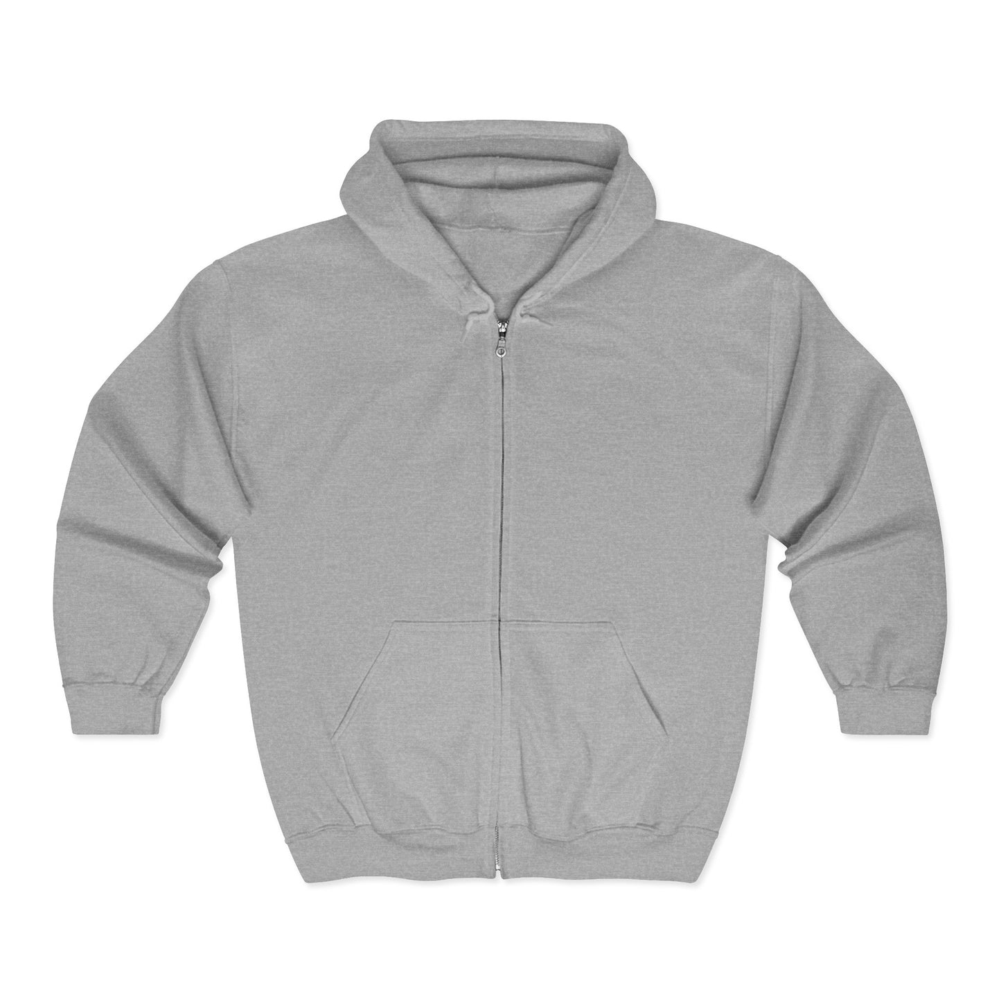 Zip Hoodie — Colorful Food Heart Graphic Full-Zip Hoodie