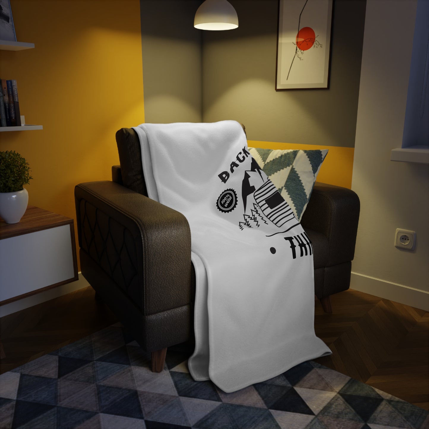 Camping Adventure Plush Fleece Blanket | Cozy for RV Lovers