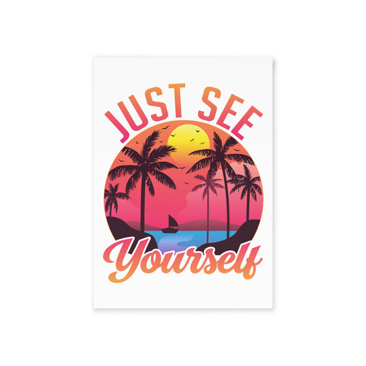 Tropical Holiday Cards - Just See Yourself Beach Greeting Cards