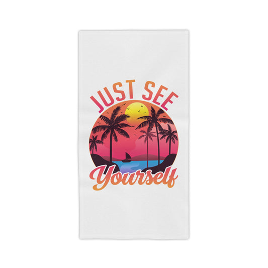 Tropical Beach Towels with Motivational Quote