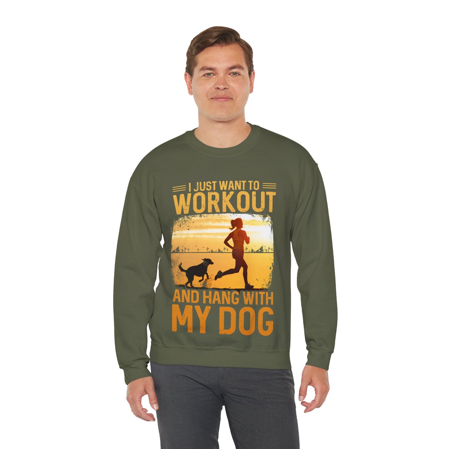 Workout And Hang With My Dog Sweatshirt