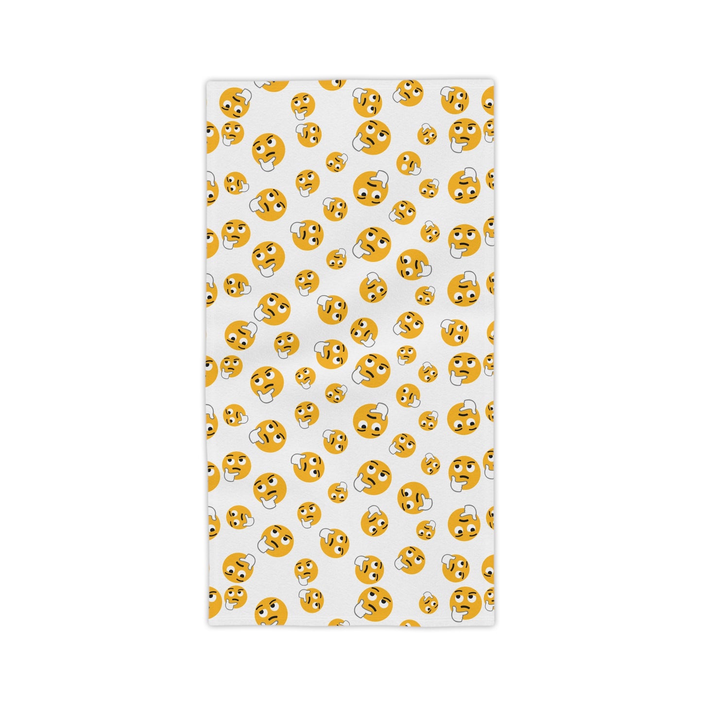 Emoji Face Beach Towel — Fun Smiley Pattern Summer Towel