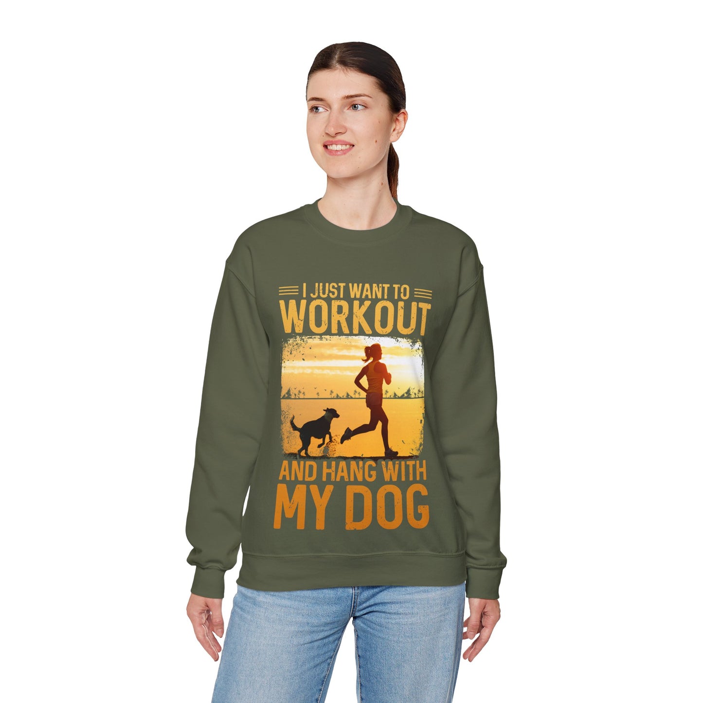 Workout And Hang With My Dog Sweatshirt