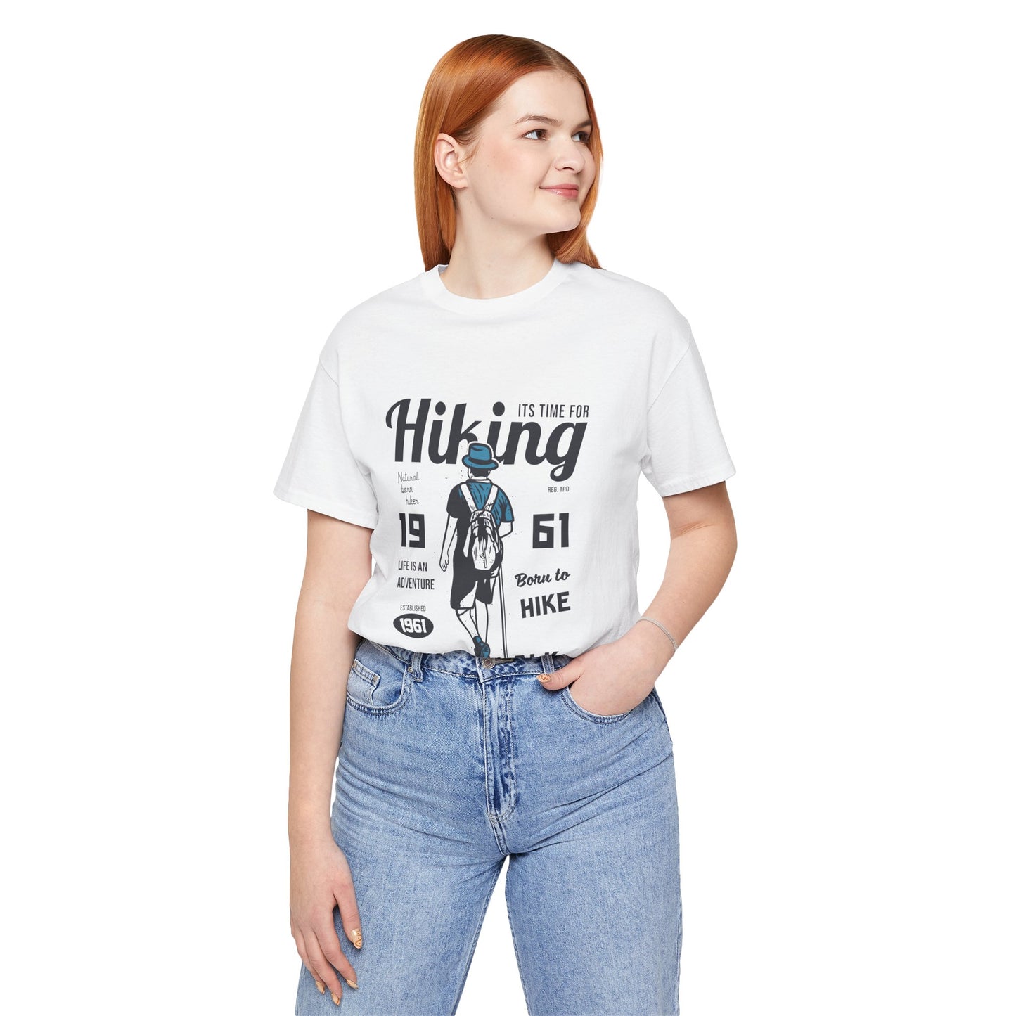 Hiking Tee — 'Take a Walk' Vintage Hiker Graphic T-Shirt