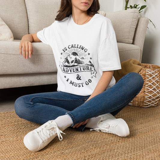 Adventure Is Calling Unisex Softstyle T-Shirt - Outdoor Enthusiast Tee