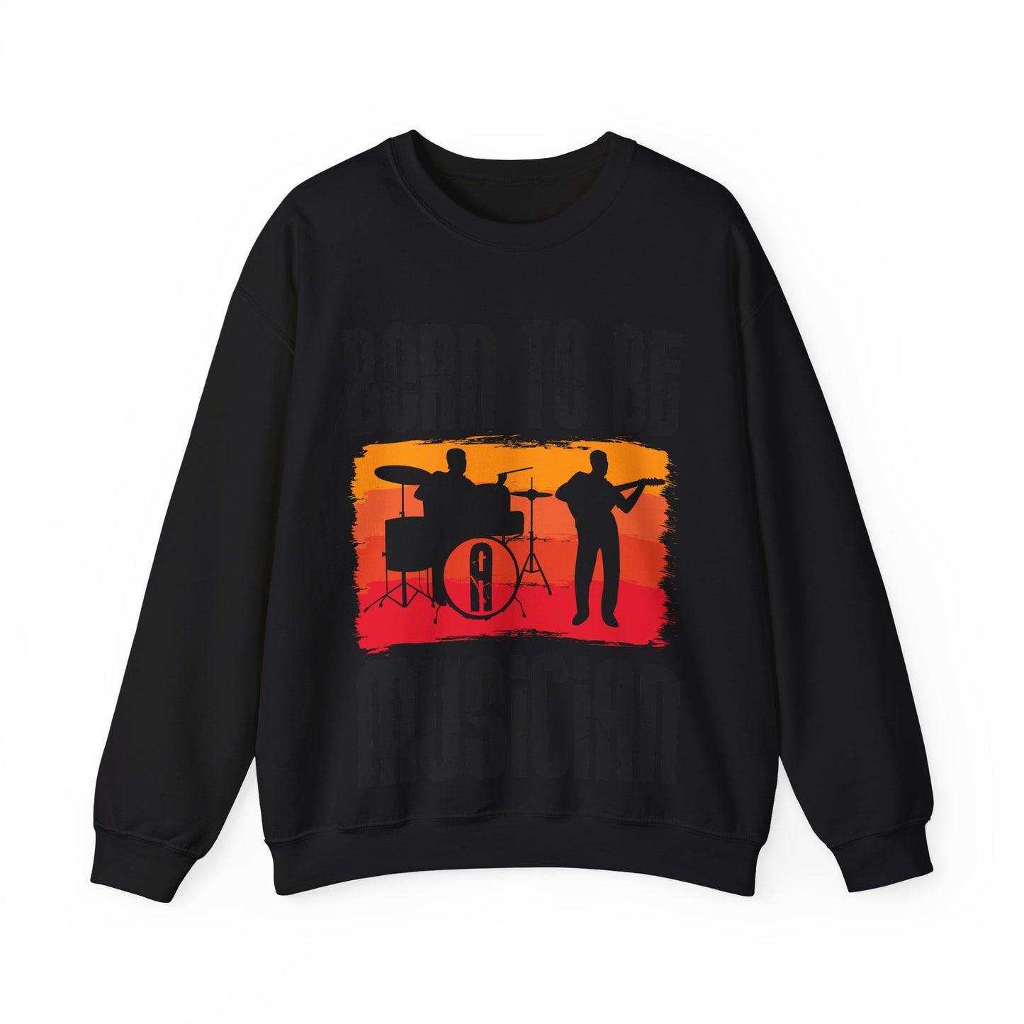 Musician Sweatshirt - "Born To Be Musician" Vintage Band Crewneck