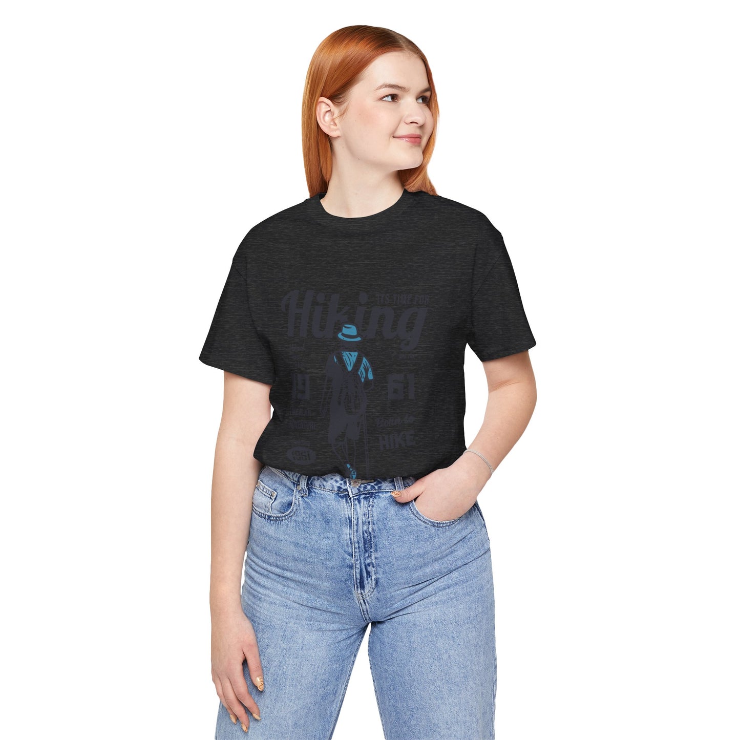 Hiking Tee — 'Take a Walk' Vintage Hiker Graphic T-Shirt