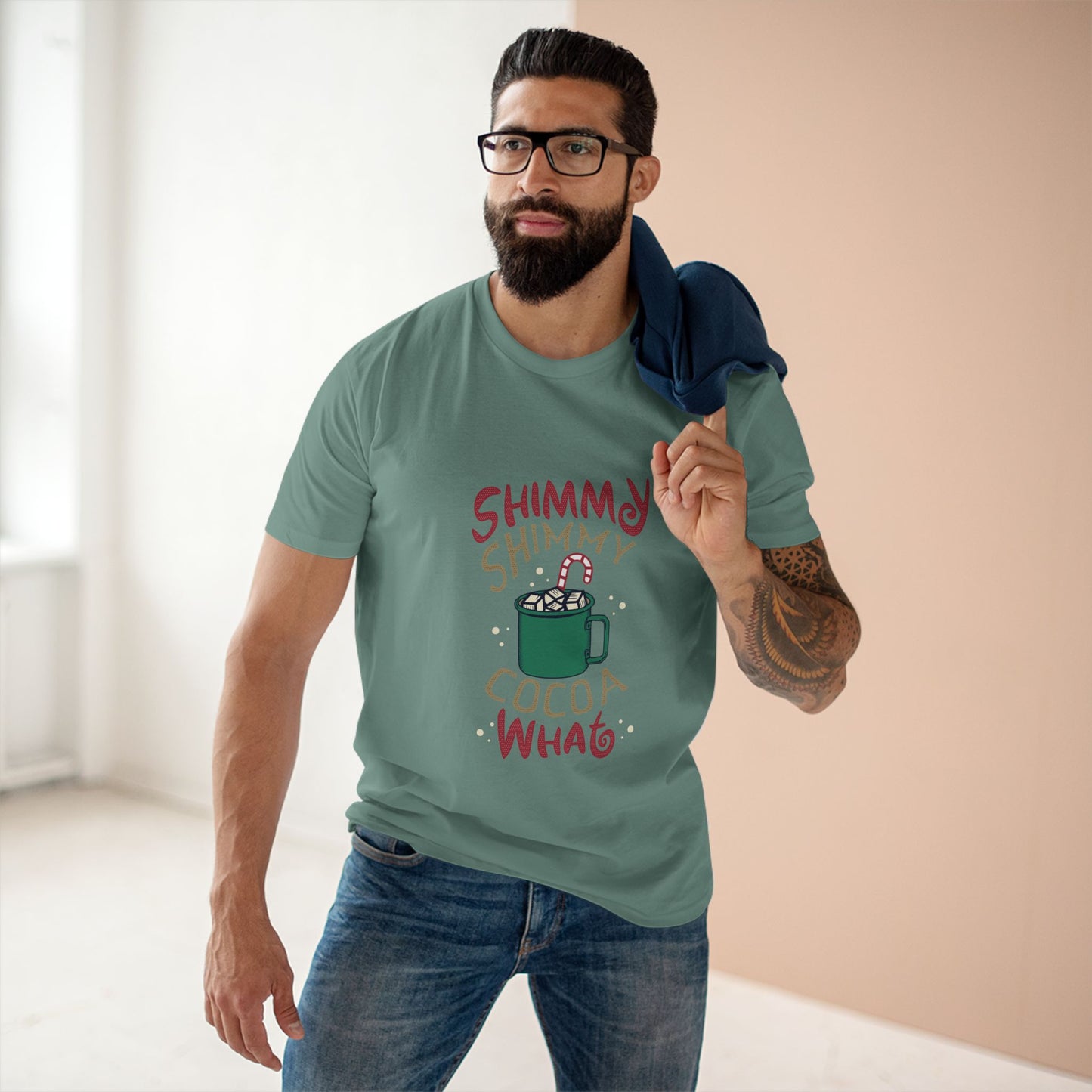 Shimmy Shimmy Cocoa What T‑Shirt — Funny Holiday Hot Cocoa Graphic Tee