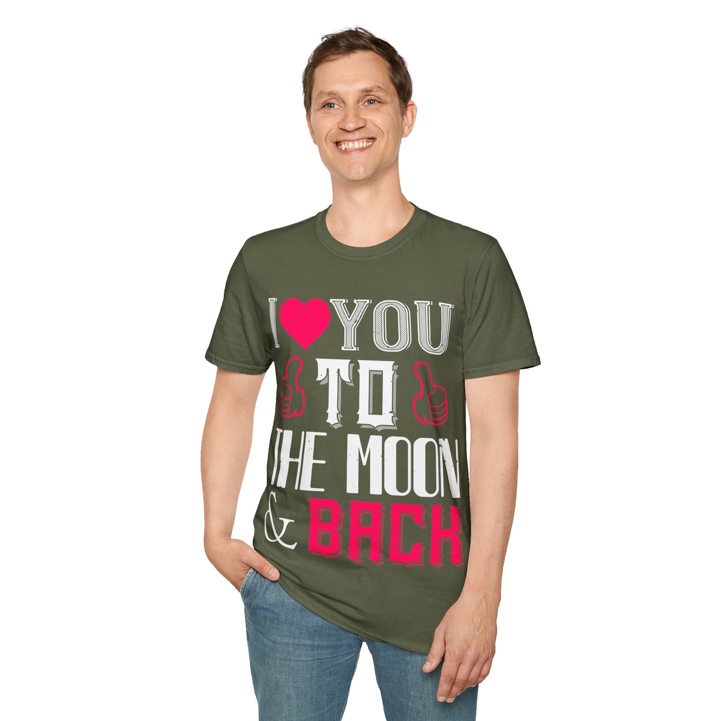 I  You To The Moon & Back T-Shirt — Romantic Couple Valentine Tee
