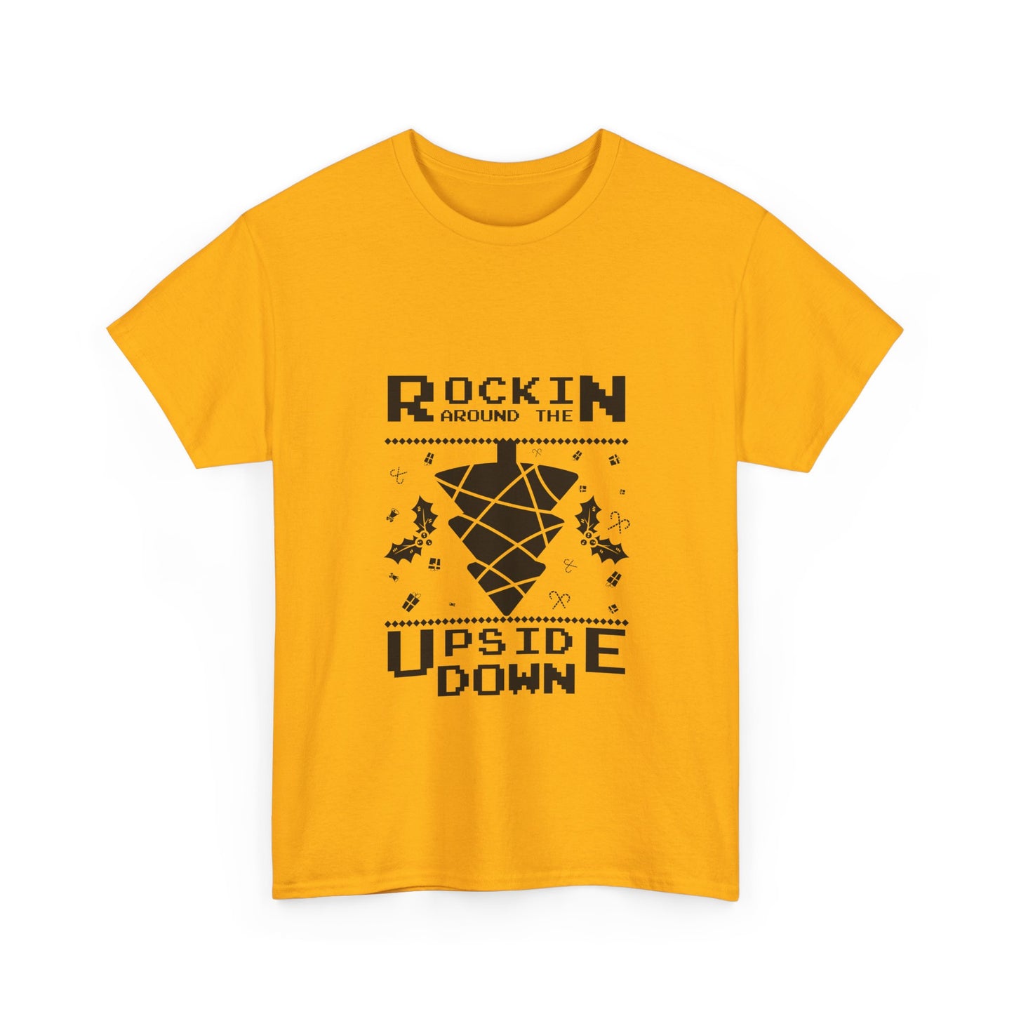 T-Shirt — "Rockin’ Around the Upside Down" Stranger Things Inspired Graphic Tee