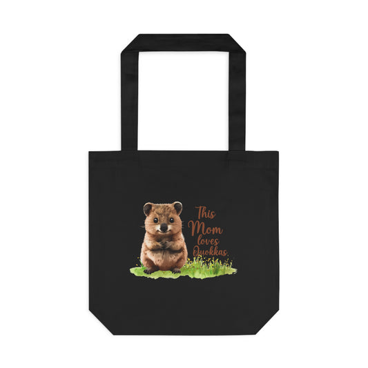 Tote Bag — "This Mom Loves Quokkas" Cute Quokka Mom Tote, Animal Lover Gift