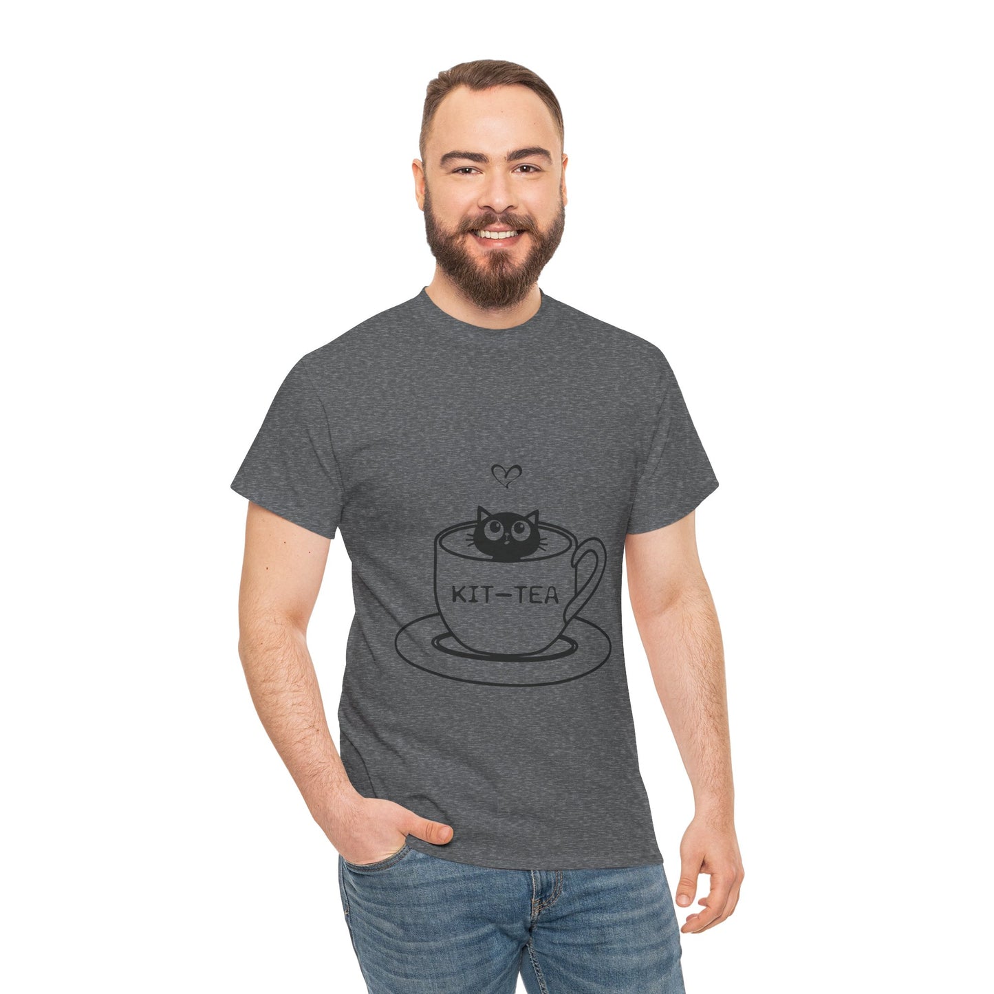 Kit-Tea Cat Tee — Cute Cat in a Teacup Graphic T-Shirt
