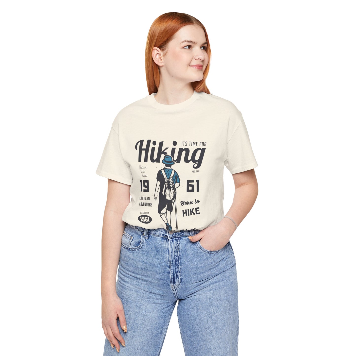 Hiking Tee — 'Take a Walk' Vintage Hiker Graphic T-Shirt
