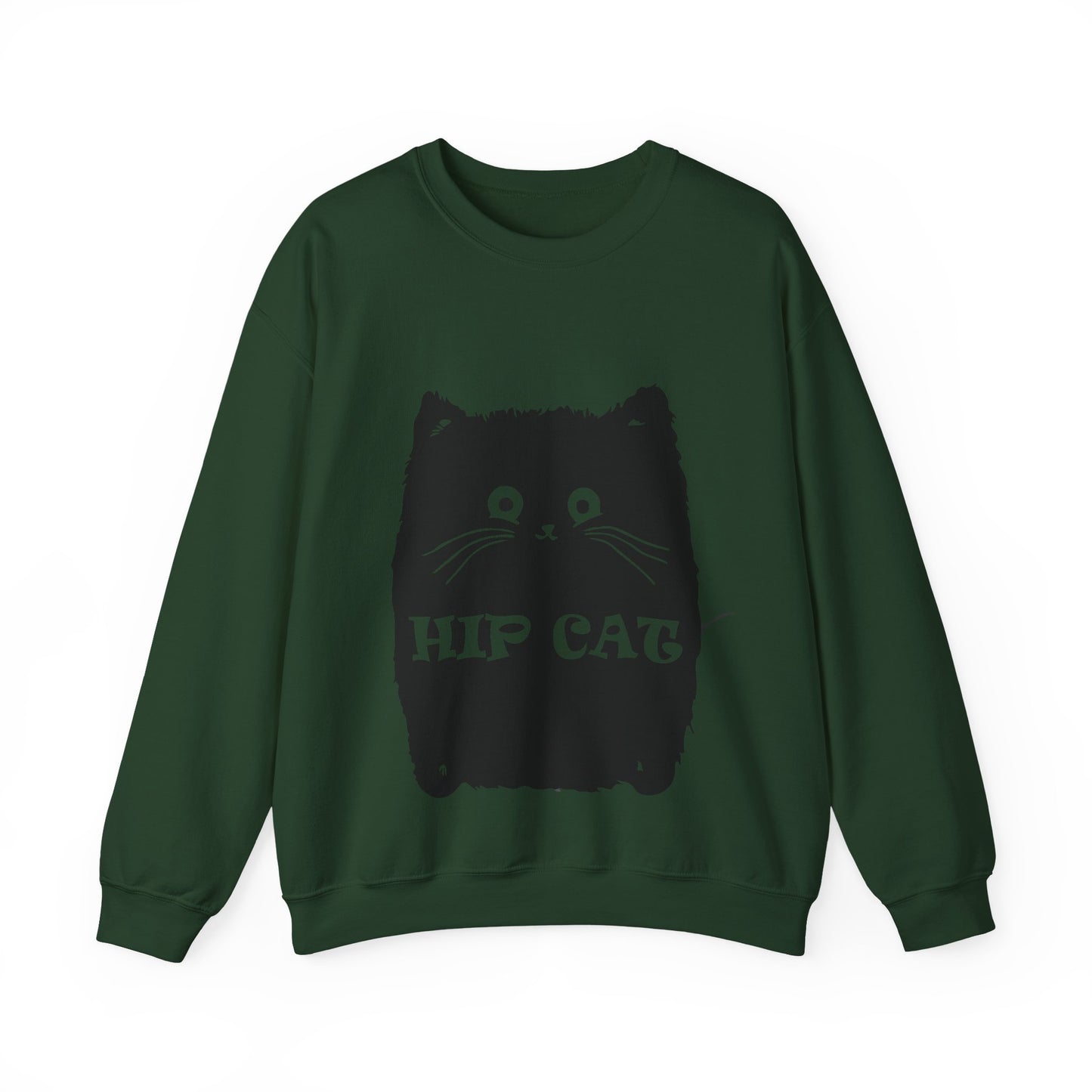 Hip Cat Unisex Sweatshirt - Cute Cat Lover Gift