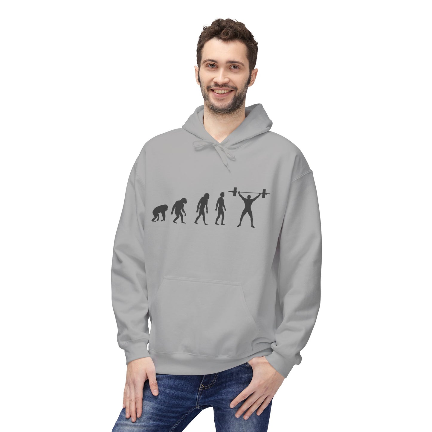 Weightlifting Evolution Hoodie — Fitness Evolution Graphic Pullover