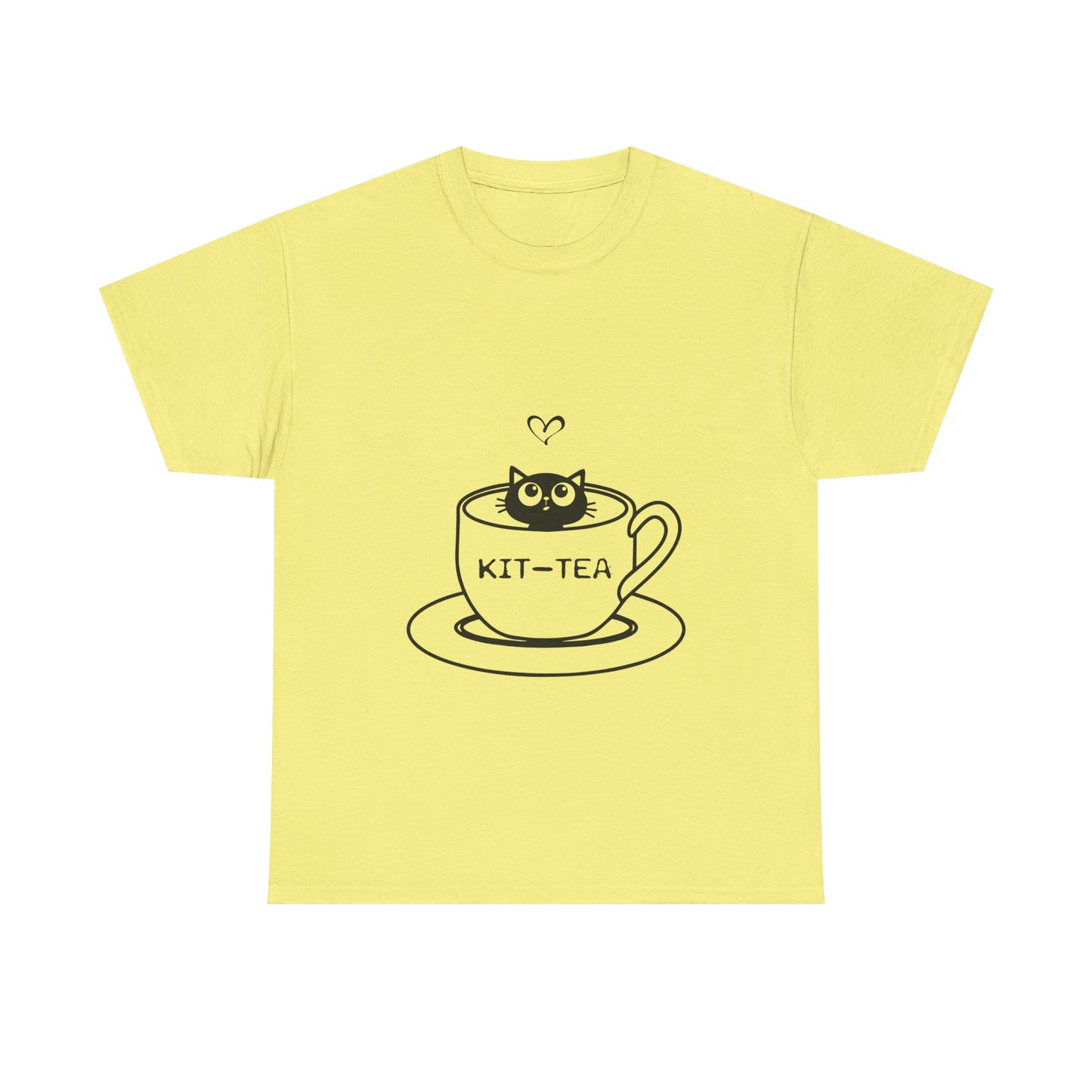Kit-Tea Cat Tee — Cute Cat in a Teacup Graphic T-Shirt