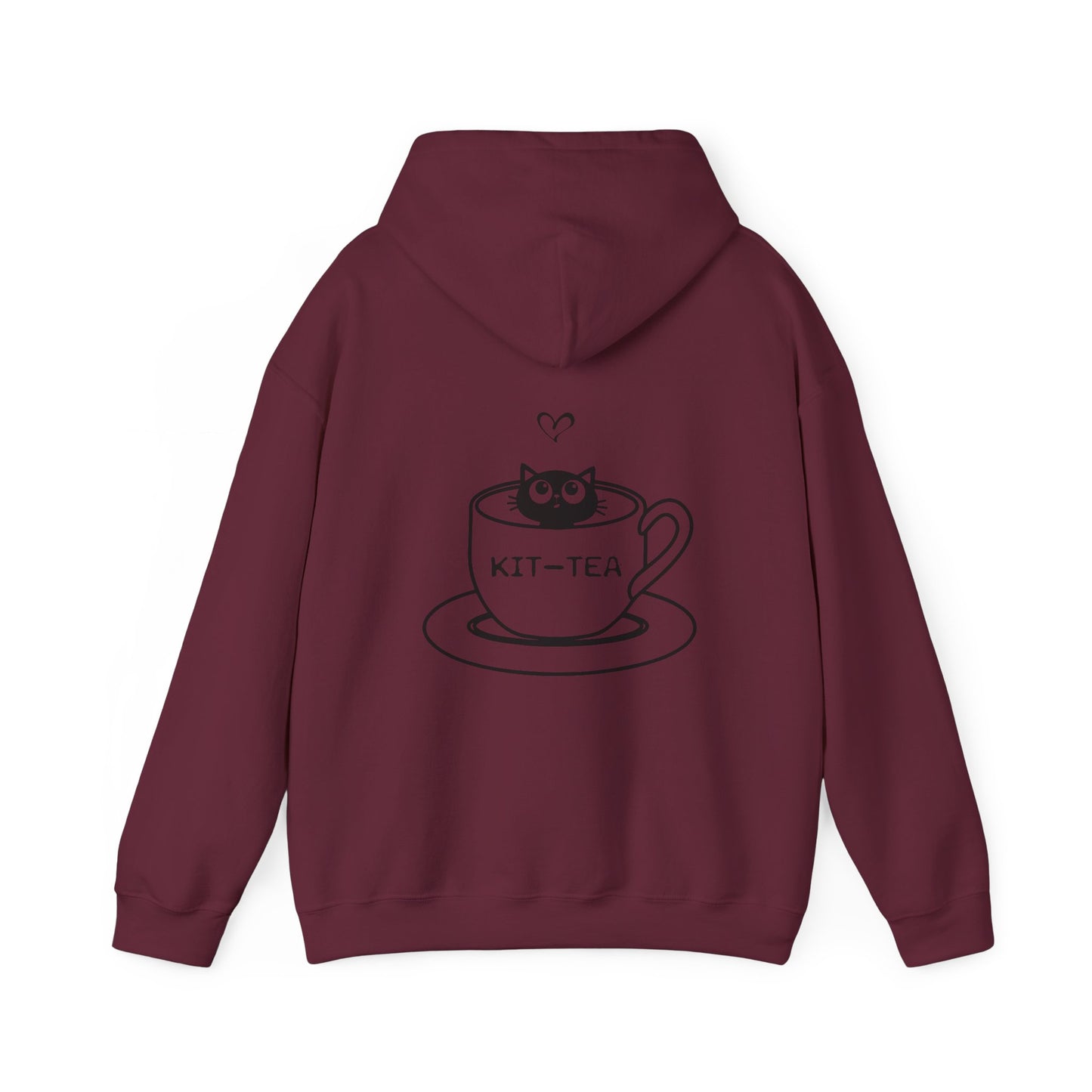 Kit-Tea Cat Hoodie — Cute Cat in Teacup Graphic Sweatshirt