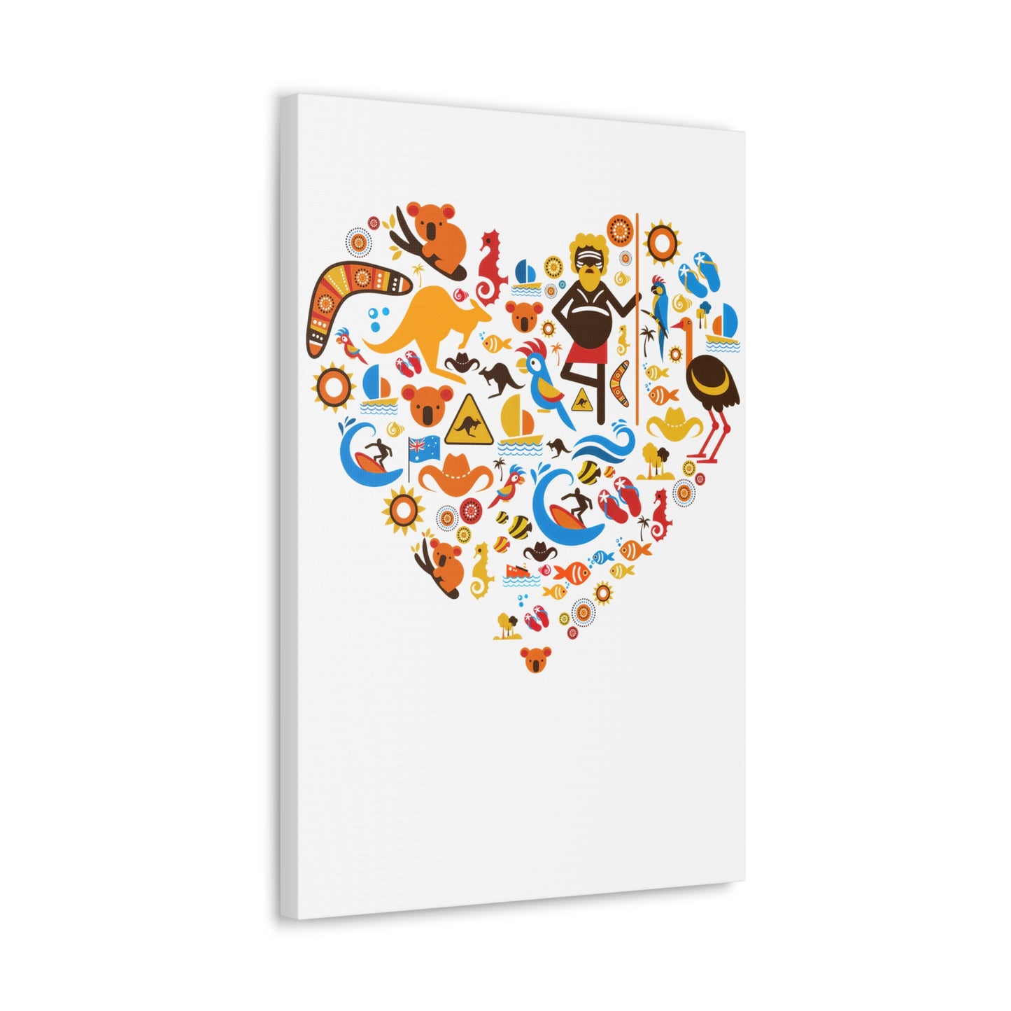Heart Art Canvas Print - Australian Landscape Decor