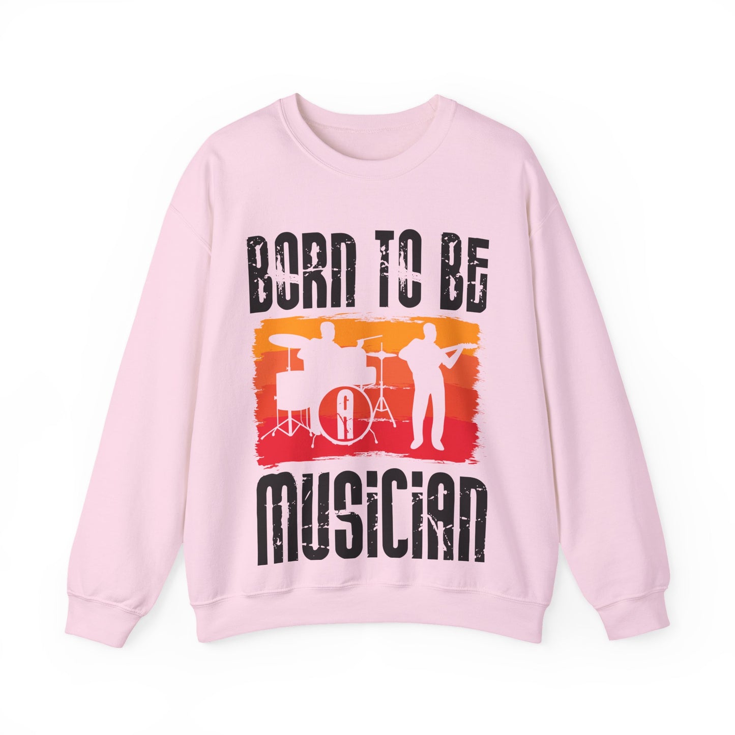 Musician Sweatshirt - "Born To Be Musician" Vintage Band Crewneck