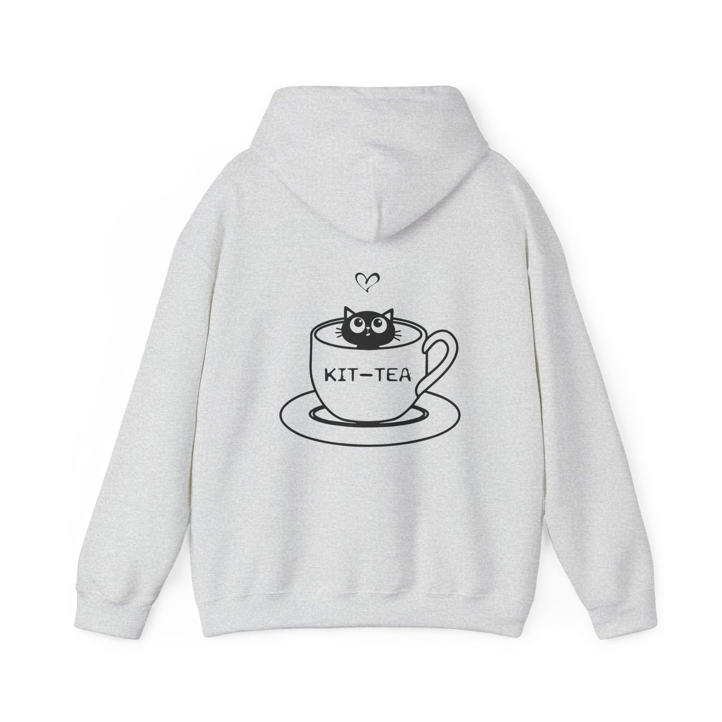 Kit-Tea Cat Hoodie — Cute Cat in Teacup Graphic Sweatshirt