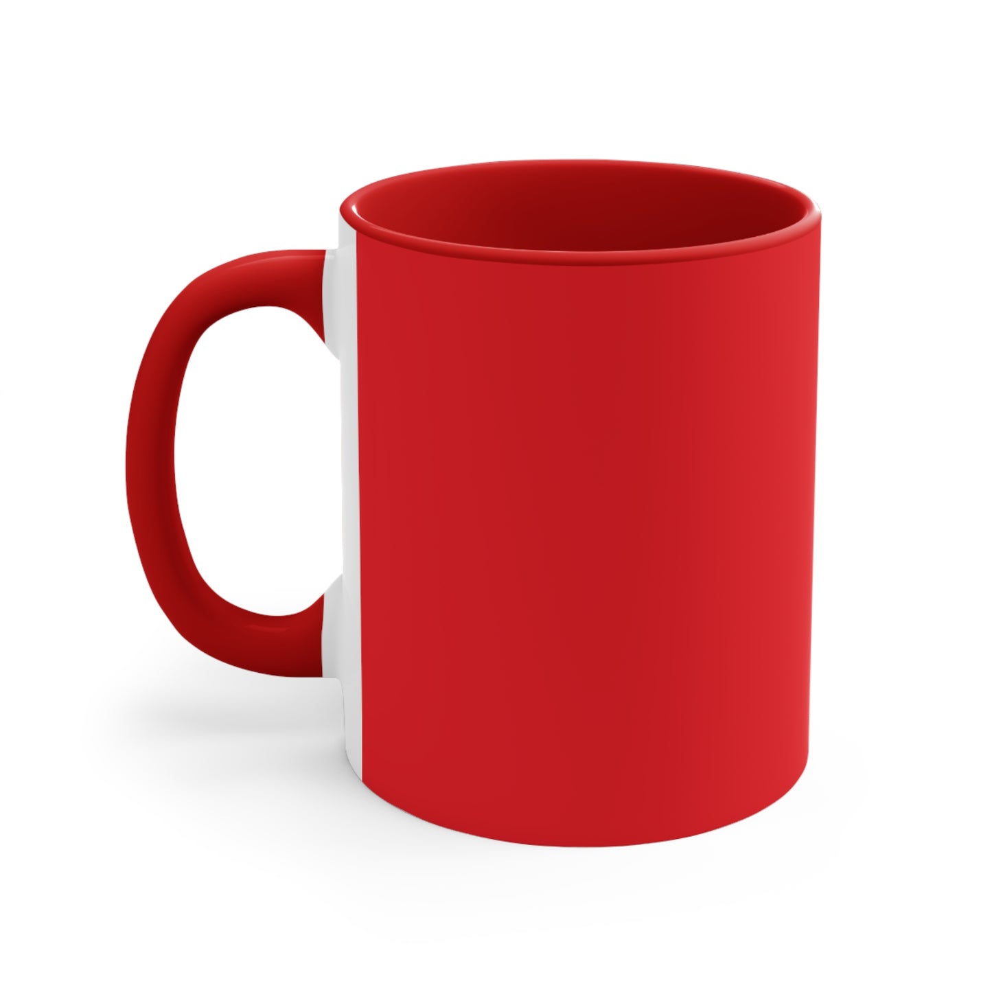 Enjoy the Sunshine Red Accent Mug — 11 oz Ceramic Coffee Cup
