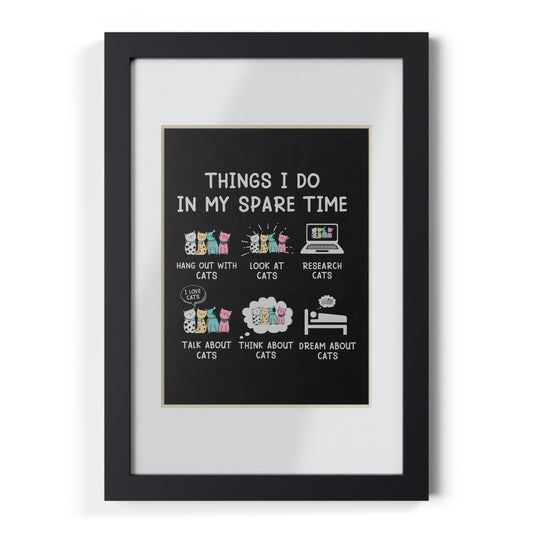 Cat Lover's Framed Poster - Inspirational Wall Art for Home Decor