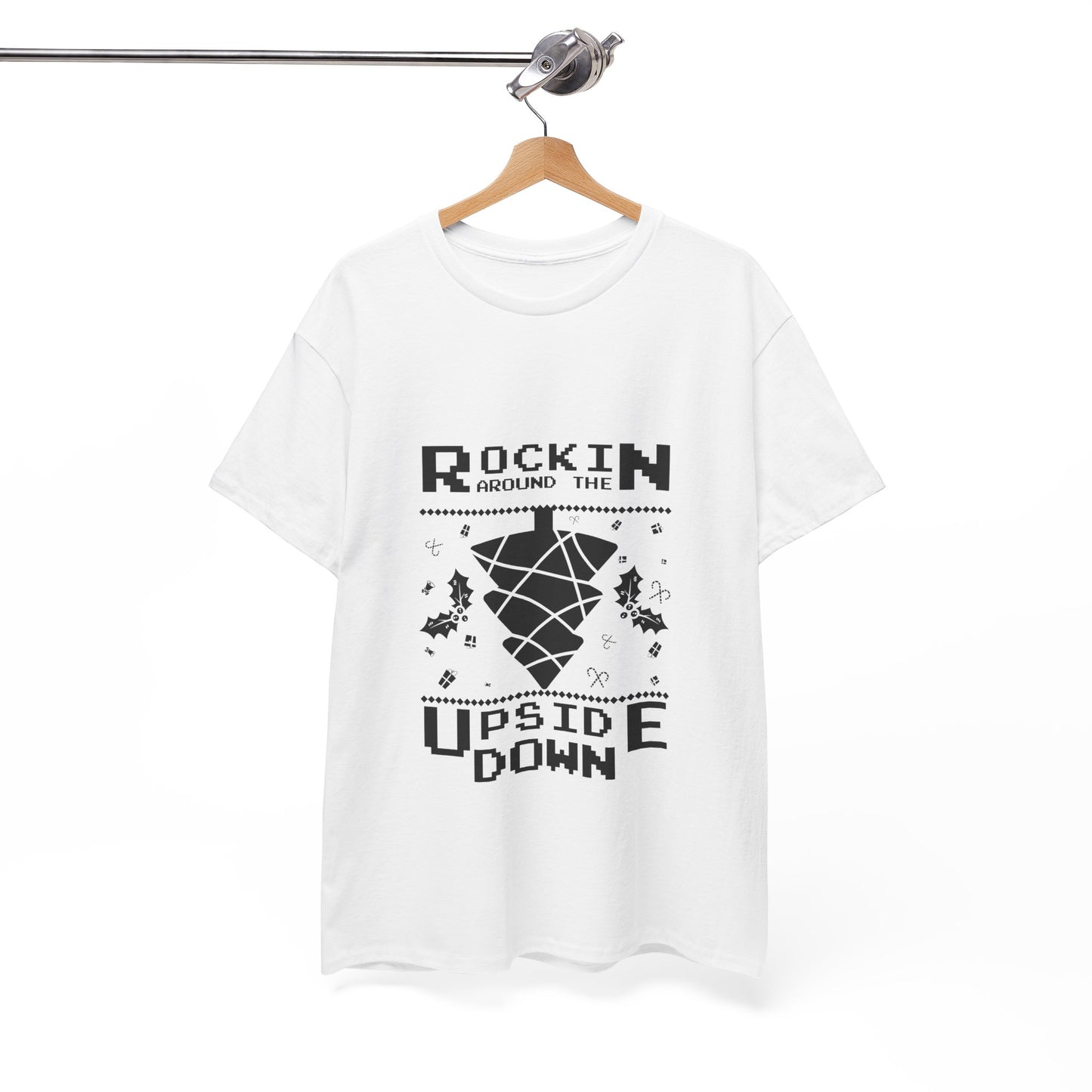 T-Shirt — "Rockin’ Around the Upside Down" Stranger Things Inspired Graphic Tee