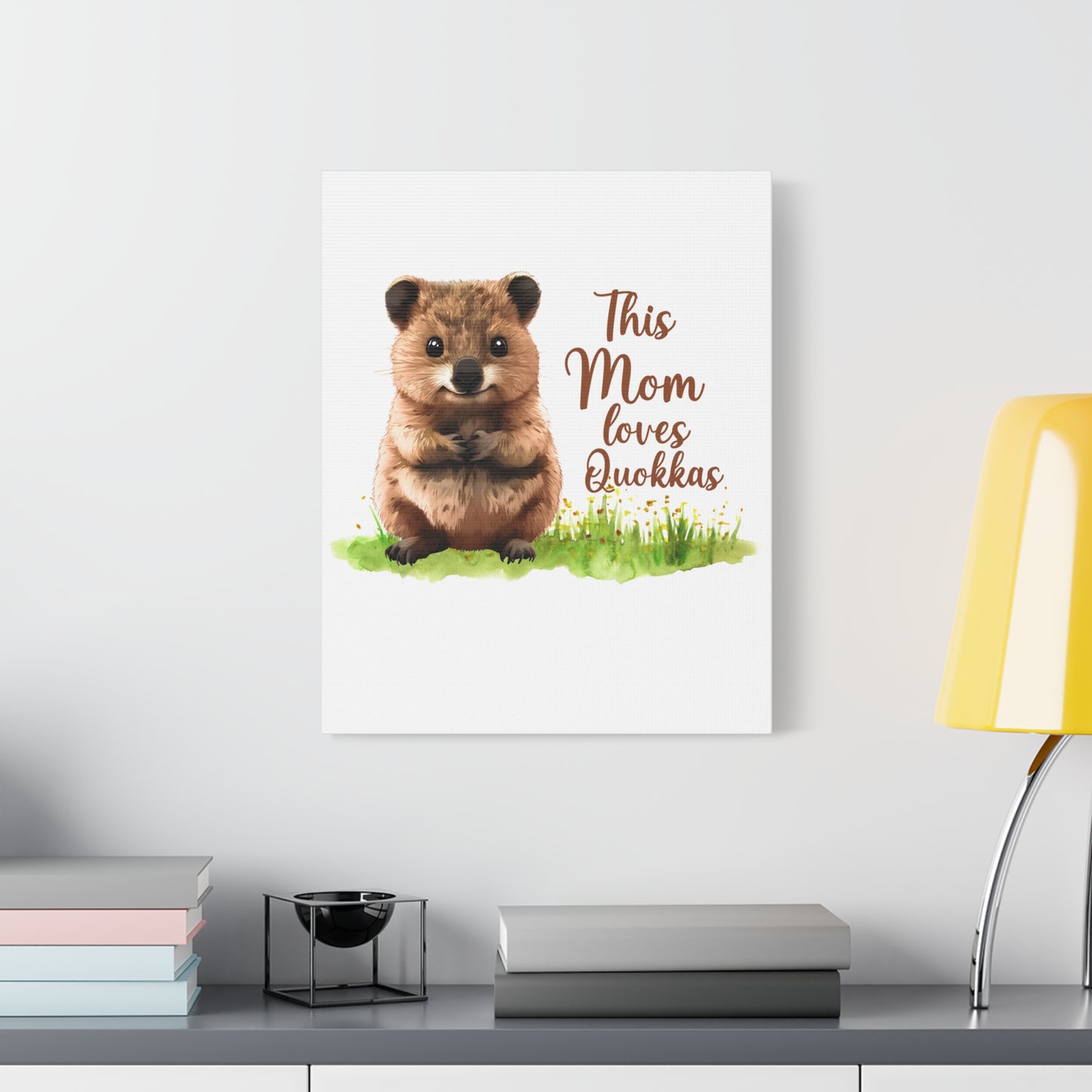 Quokka Canvas Art Print - Cute Animal Wall Decor
