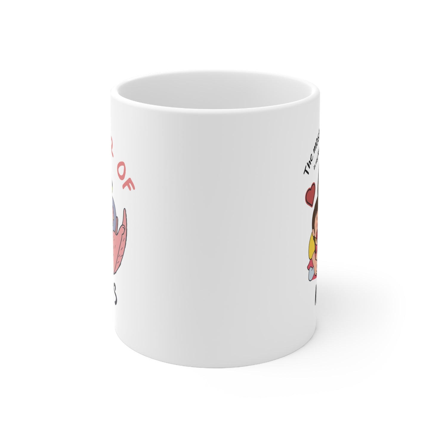 Mother of Boys Ceramic Coffee Mug – Cute Otter Design, 11oz & 15oz