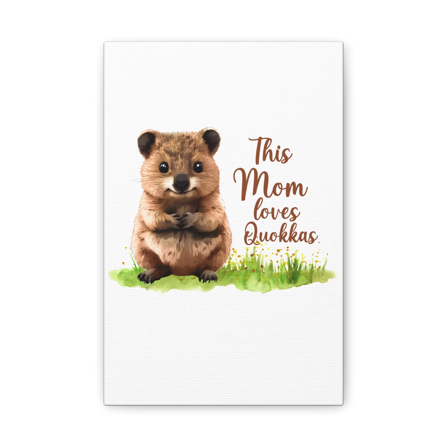 Quokka Canvas Art Print - Cute Animal Wall Decor