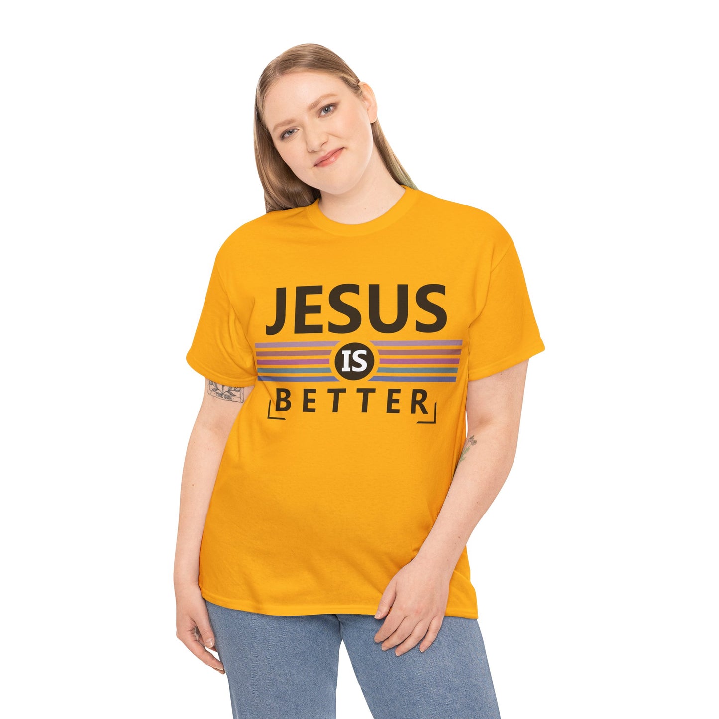 Jesus Is Better Unisex Heavy Cotton Tee - Faith-Based Apparel