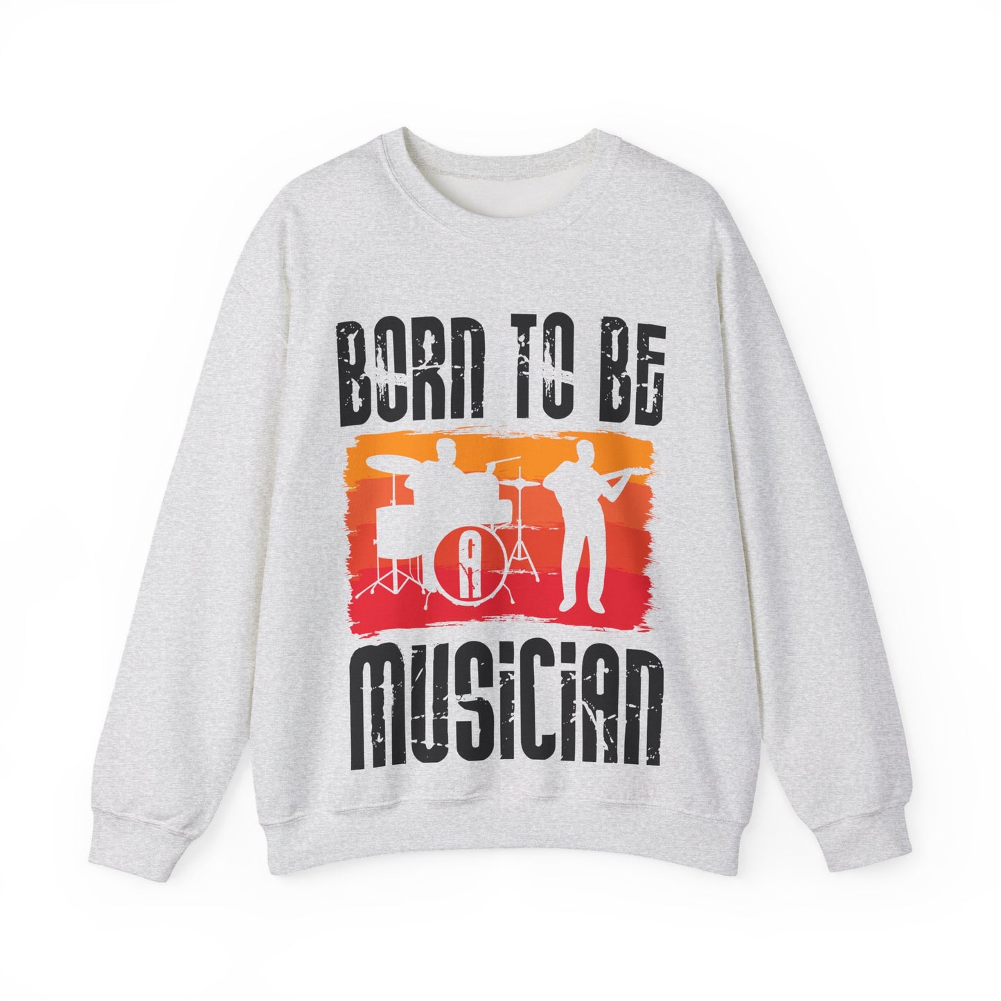 Musician Sweatshirt - "Born To Be Musician" Vintage Band Crewneck