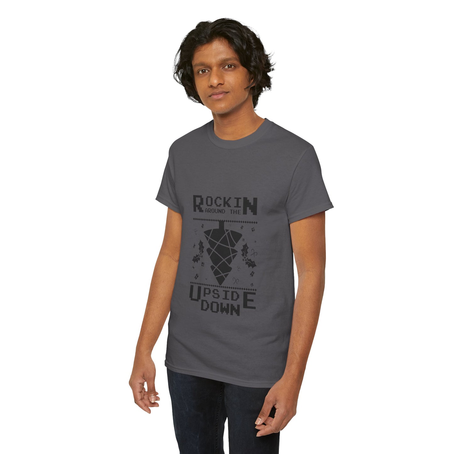 T-Shirt — "Rockin’ Around the Upside Down" Stranger Things Inspired Graphic Tee