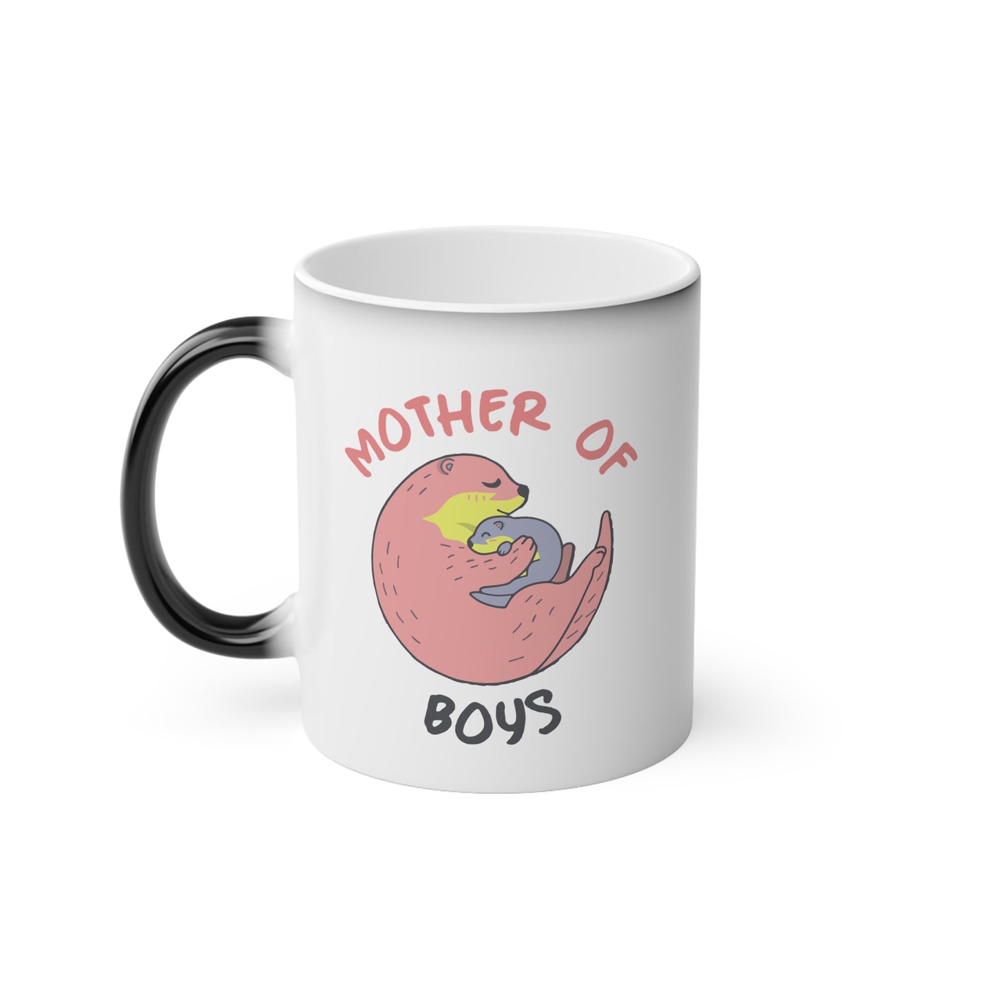 Magic Mug — Cute Pink Donut ‘Mornings Are Better With Sprinkles’ Color-Changing Coffee Mug