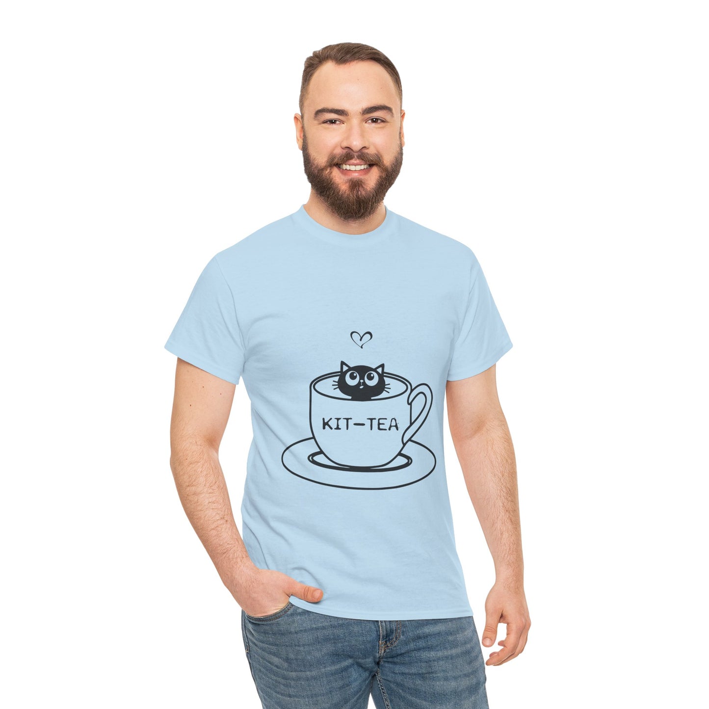 Kit-Tea Cat Tee — Cute Cat in a Teacup Graphic T-Shirt