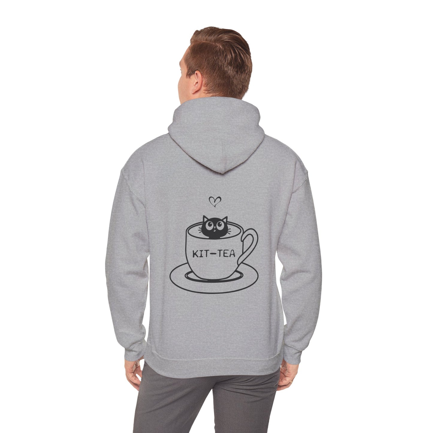 Kit-Tea Cat Hoodie — Cute Cat in Teacup Graphic Sweatshirt