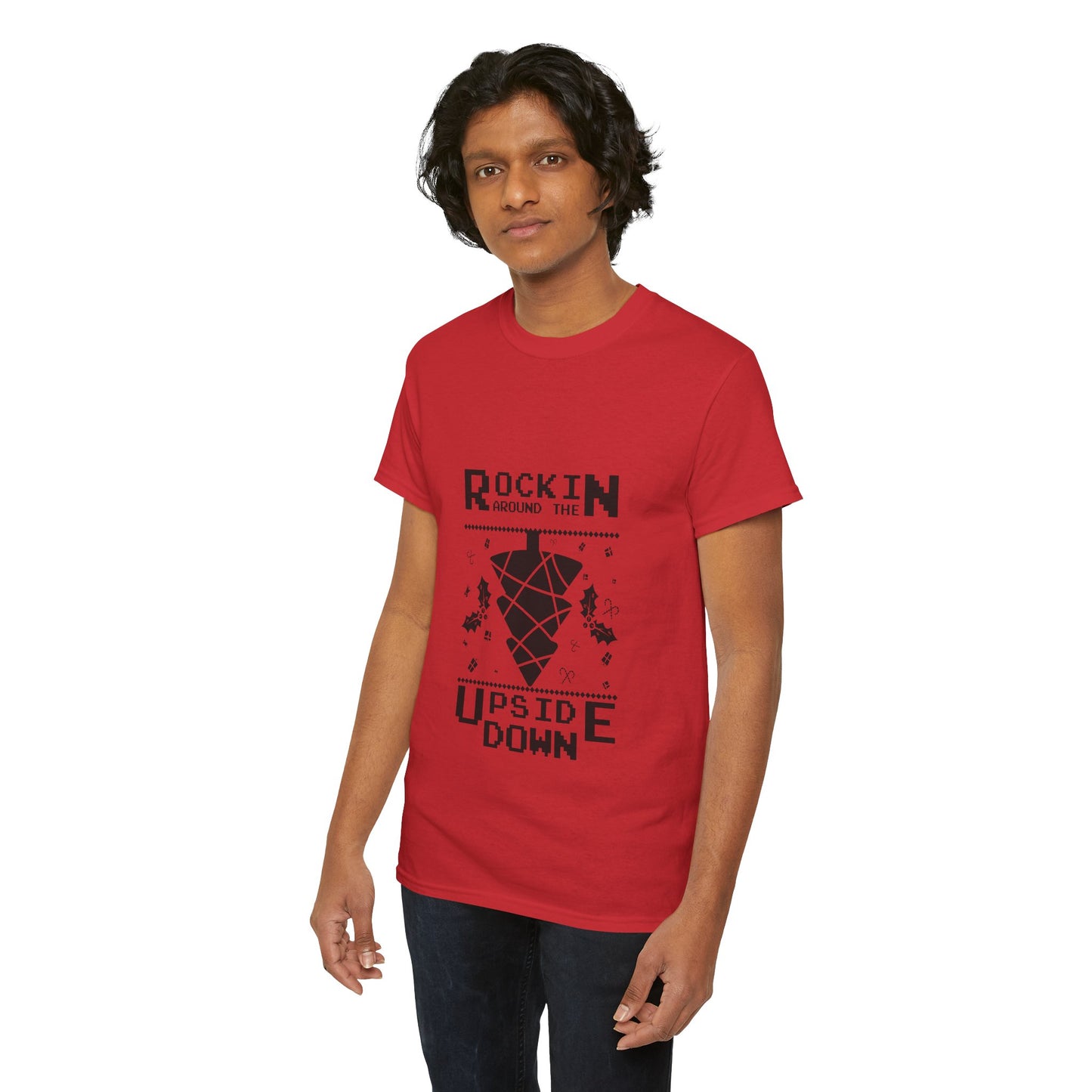T-Shirt — "Rockin’ Around the Upside Down" Stranger Things Inspired Graphic Tee