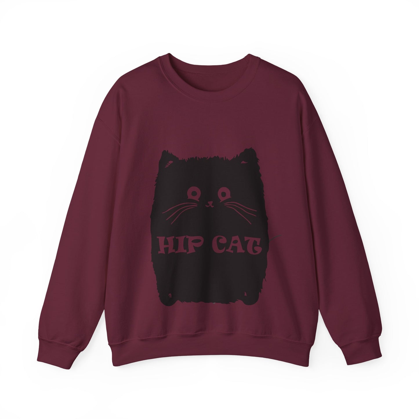 Hip Cat Unisex Sweatshirt - Cute Cat Lover Gift