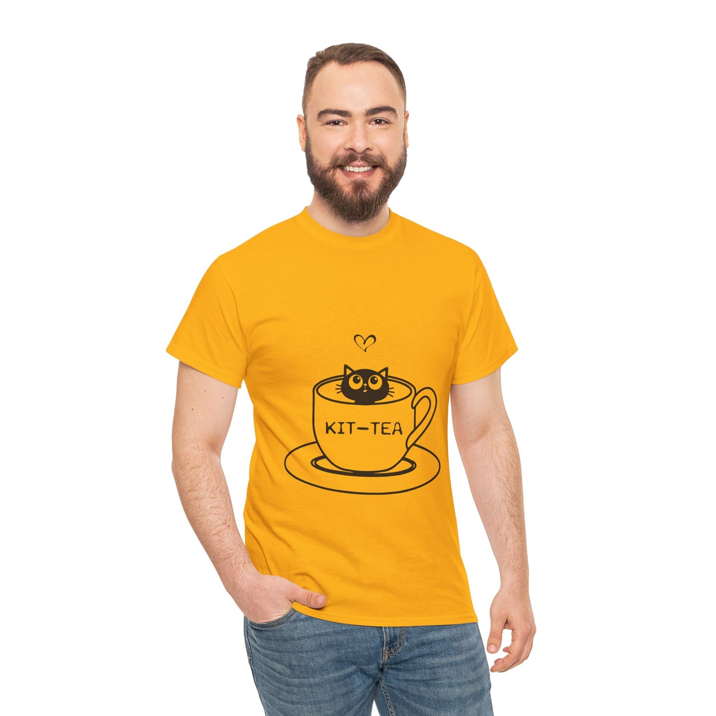 Kit-Tea Cat Tee — Cute Cat in a Teacup Graphic T-Shirt