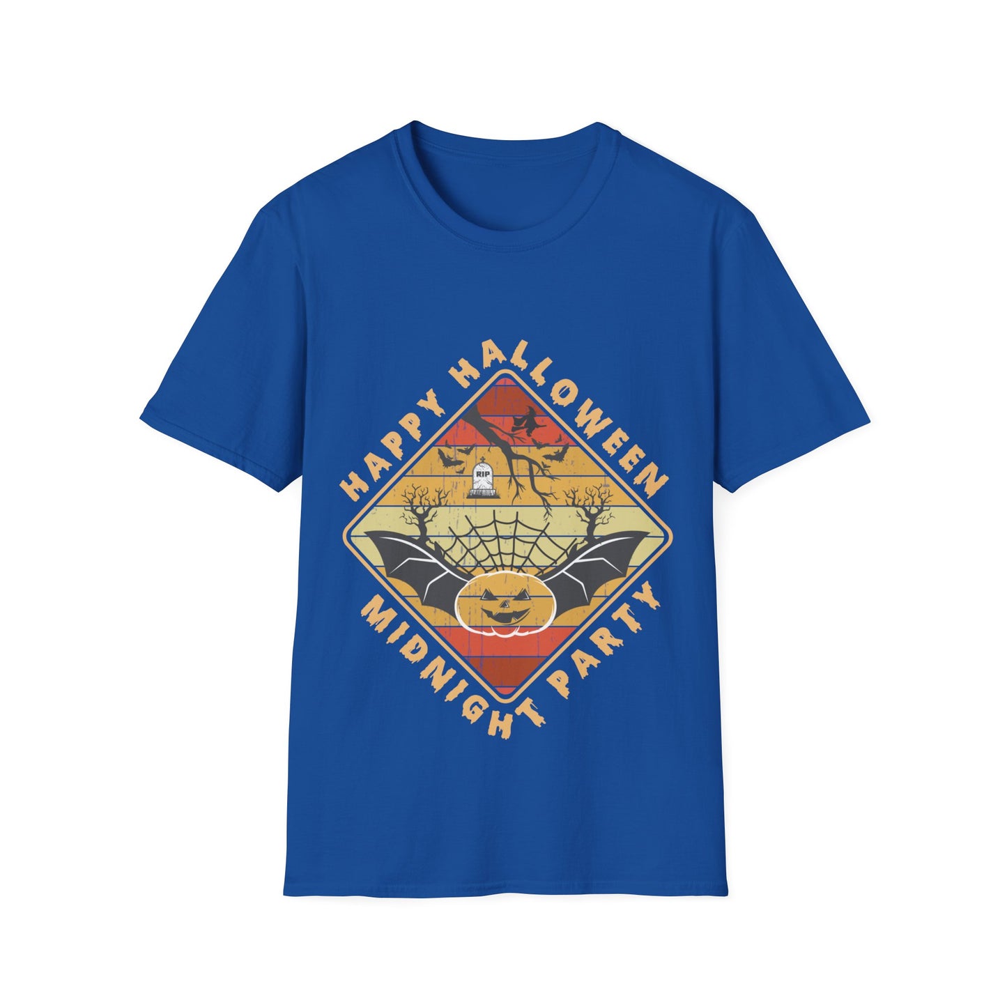 Unisex Halloween Tee - Happy Halloween Midnight Party T-Shirt
