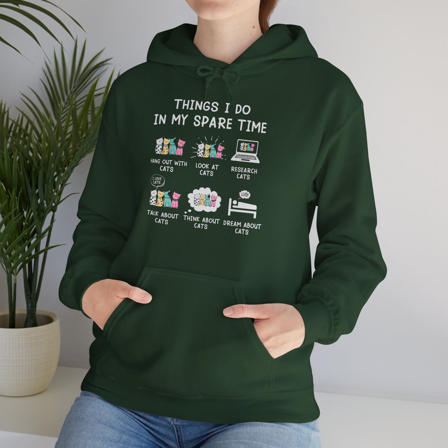 Kit-Tea Cat Hoodie — Cute Cat in Teacup Graphic Sweatshirt