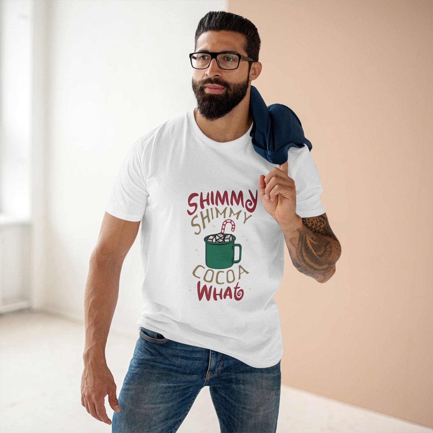 Shimmy Shimmy Cocoa What T‑Shirt — Funny Holiday Hot Cocoa Graphic Tee